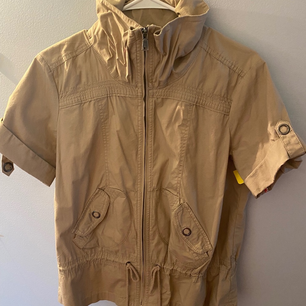 Safari Jacket by Sonoma with Short Sleeves & Drawstring